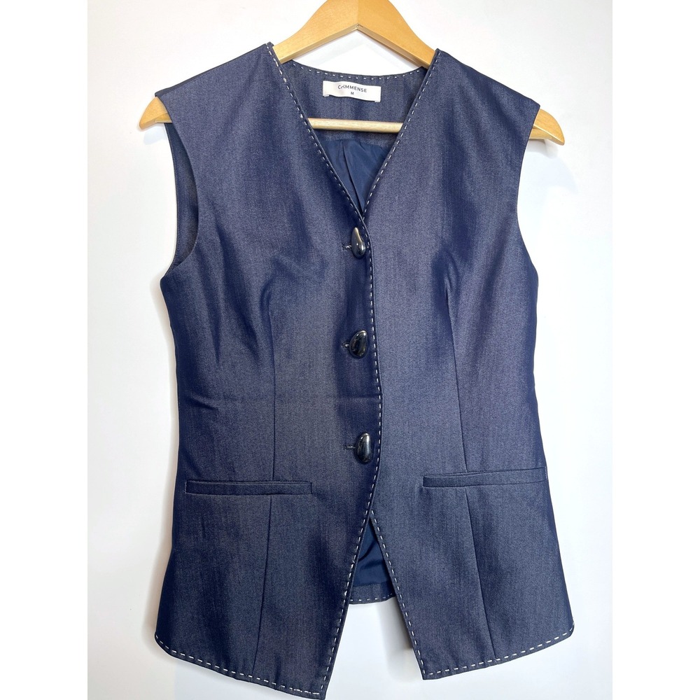 Dark Denim Vest‎ Boho Western
